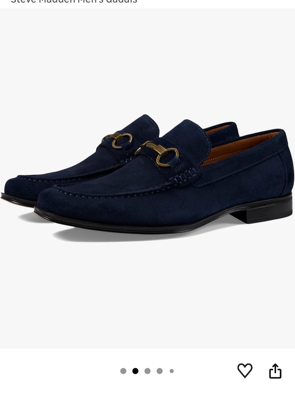 NEW Steve Madden Gaddis men’s shoes size 8 navy - Picture 2 of 14